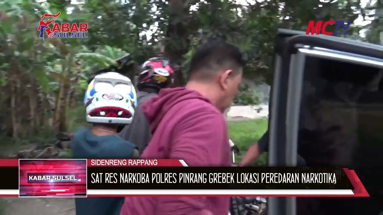 SAT RES NARKOBA POLRES PINRANG GEREBEK LOKASI PEREDARAN NARKOTIKA KECAMATAN PALETEANG