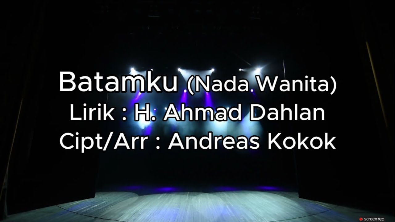 BATAMKU NADA WANITA (KARAOKE)