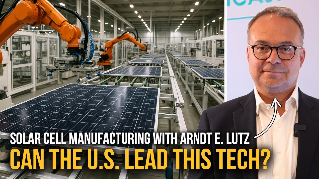 Can America Lead Solar Cell Manufacturing? (Not Just Panel Manufacturing)