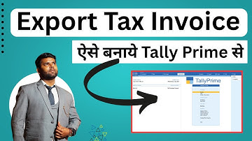 How to Generate Export Tax Invoice In Tally prime  | How to Generate Export Tax invoice with tally