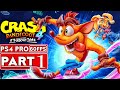 CRASH BANDICOOT 4 IT'S ABOUT TIME Gameplay Walkthrough Part 1 [1080P 60FPS PS4 PRO] - No Commentary