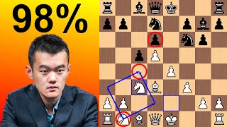 Ding Liren&#39;s 98% Accuracy vs Nepomniachtchi | 2021