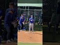 山本由伸と大谷の独占動画：山本由伸が時速100マイルの速球を投げるのを見て大谷は感動！ #山本由伸 #大谷翔平
