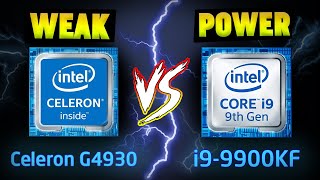 Intel Celeron G4930 VS Intel Core i9 9900K. Test In Games + Benchmark