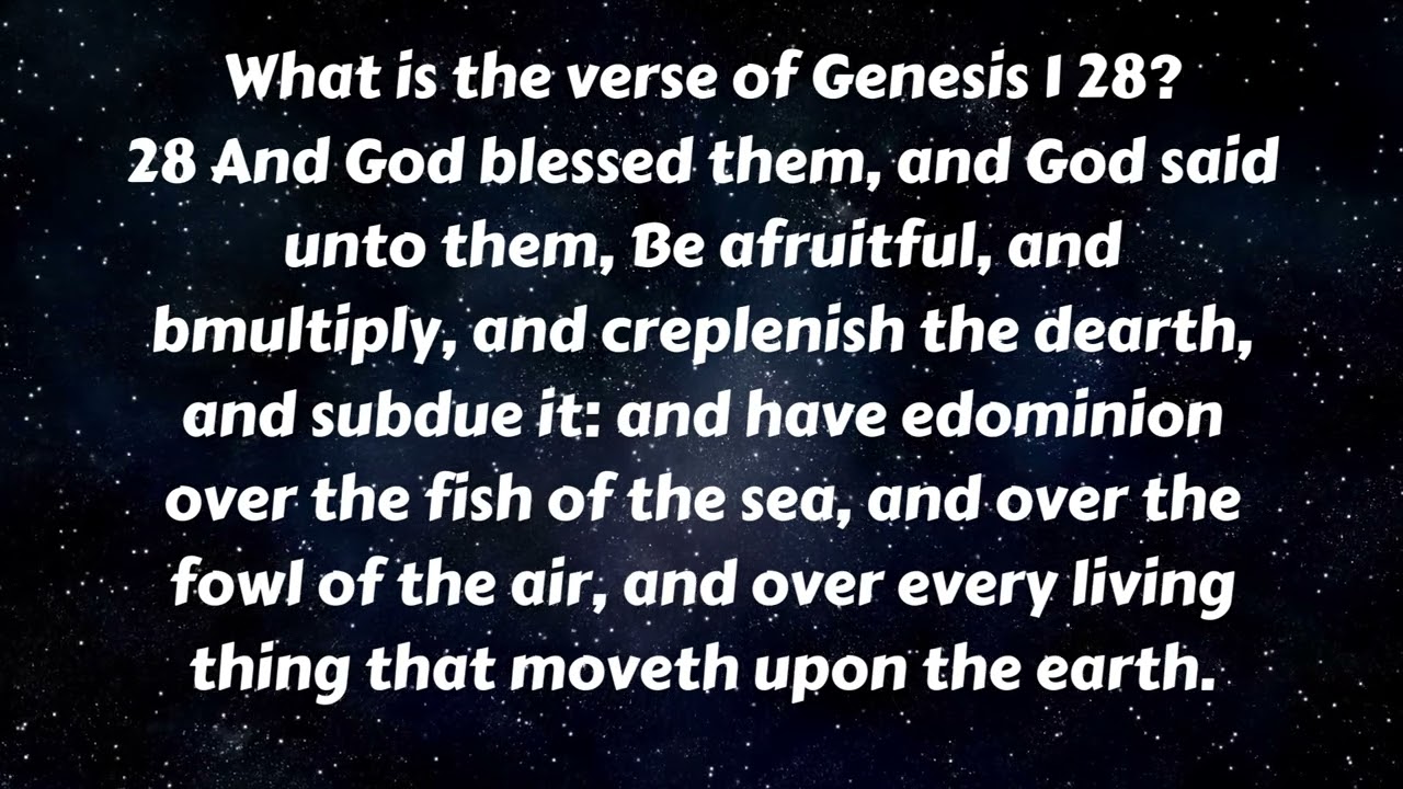 What Is The Verse Of Genesis 1 28 ASMR Silent Reading YouTube What Is The Verse Of Genesis 1 28 ASMR Silent Reading YouTube