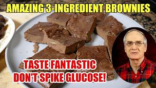 Amazing 3-Ingredient Brownies - Taste Fantastic; Don't Spike Glucose!