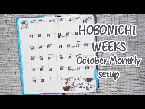 Hobonichi Weeks October Monthly Setup | Raspberyl Designs