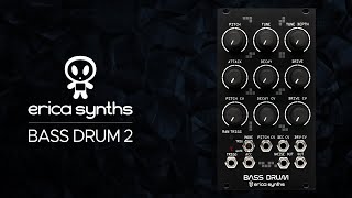 Erica Synths Bass Drum V2 Sound Demo (no talking)