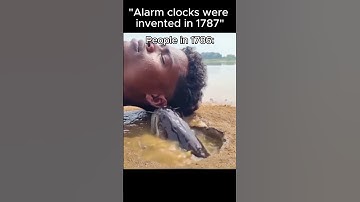 Thumbnail of "Alarm Clocks were invented in 1787" #memes #funny #trending