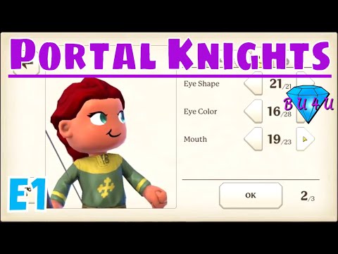 Character creation - Portal Knights | Ranger | Single player | Let's Play | S1E1
