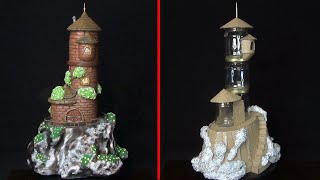 DIY Tower on the Rock - Money Box. DIY Money Box-Tower on the Rock using jars, cardboard and Lipka