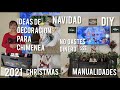 Como decorar chimenea o mueble de TV Para NAVIDAD/CHRISTMAS economico y facil  🎄2021 DIY&#39;S NO GASTES