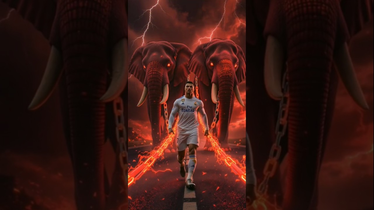"Ronaldo With a Royal Elephant 🐘⚽ | Pure Magic!"---