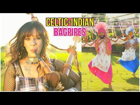 Celtic Indian Folk Music Bagpipes  Bhangra   Frantic Feathers Toss the feathers