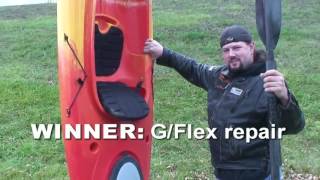 WEST SYSTEM® G/flex epoxy for plastic Kayak repair by Wessex Resins and Adhesives 21,649 views 7 years ago 2 minutes, 45 seconds