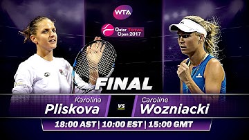 2017 Qatar Total Open Final Preview | Karolina Pliskova vs Caroline Wozniacki