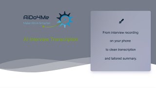 Interview Transcription with AI