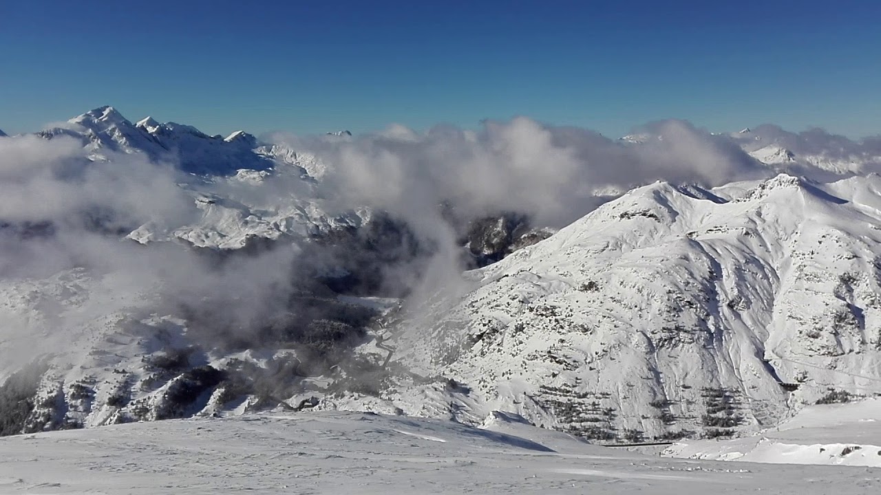 Valle del Aragón nevado.