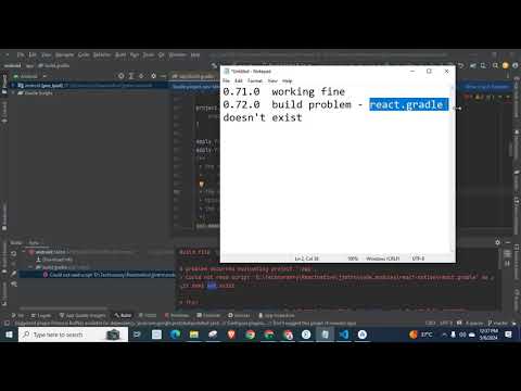 Could not read script 'node_modules\react-native\react.gradle' as it does not exist version 0.72.0