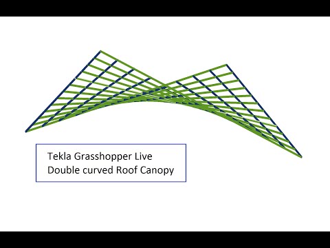 Tekla Grasshopper Double Curve Canopy