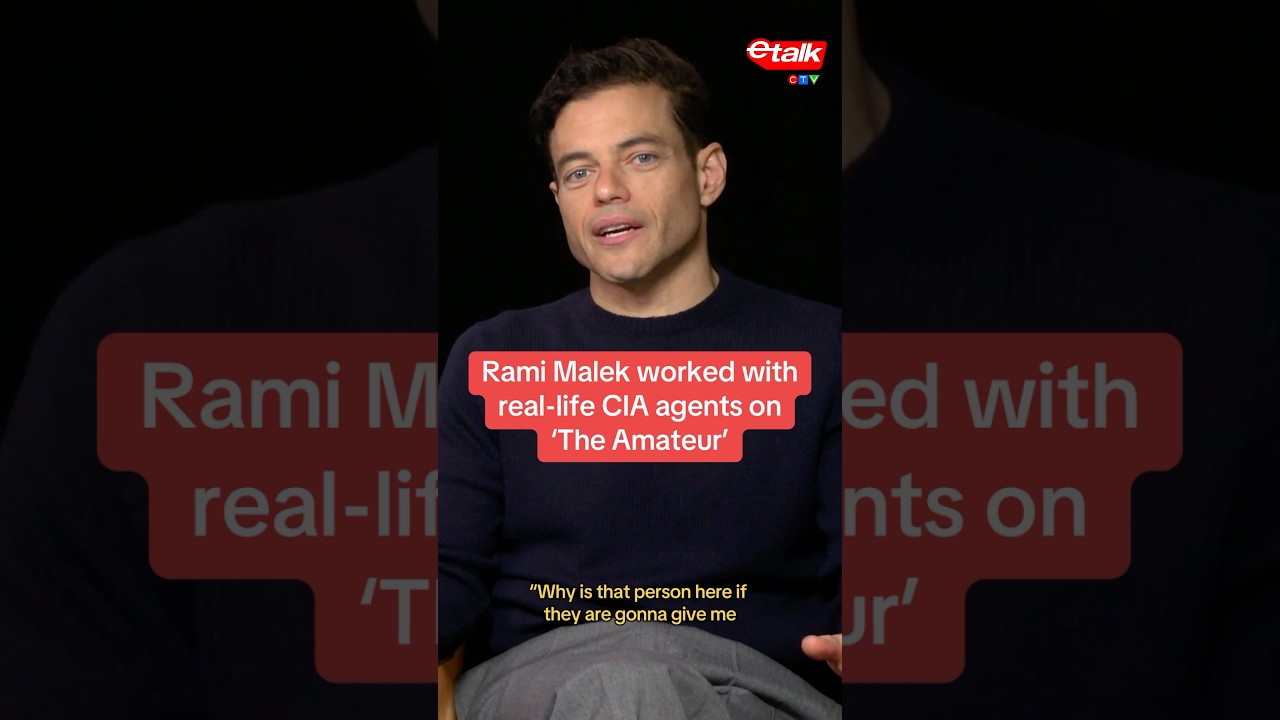 Rami Malek worked with real-life CIA agents on ‘The Amateur’