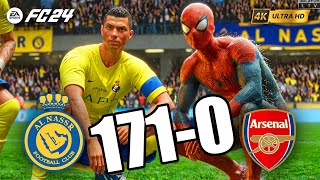 FIFA 23 | RONALDO, MESSI, SPIDER MAN, MICKEY MOUSE, ALL STARS | AL NASSR 171-0 ARSENAL