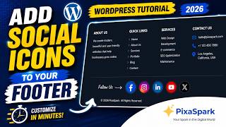 How to Add Social Icons to Your WordPress Footer (2026)