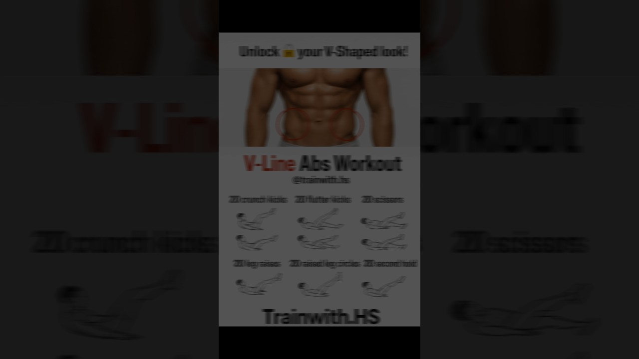 🔥 V-Line Abs Workout | Unlock Your V-Shaped Look | Trainwith.HS