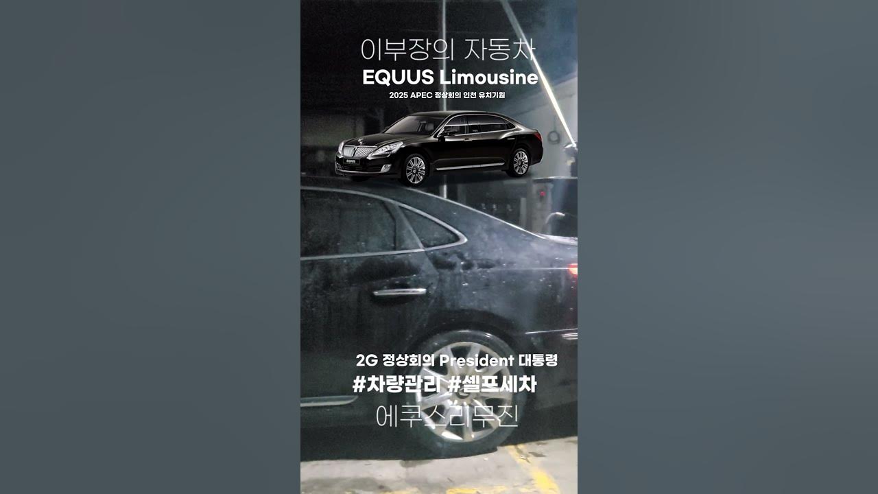 EQUUS Limousine 현대자동차 에쿠스리무진 G20정상회의 대통령이용차량 셀프세차하면 생기는일 최초공개 2025 APEC