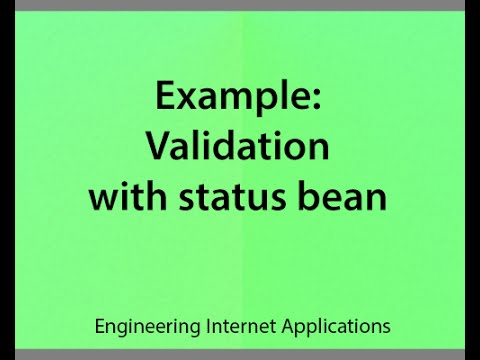 v17 Validation with a status bean