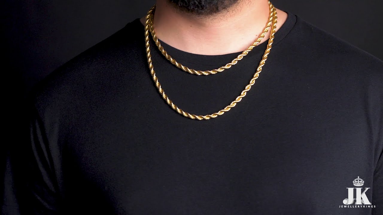 6mm Gold Rope Chain 