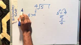 5 divided by 4 | divide kaise karte hain | bhag karna sikhe (in Hindi) | Surendra Khilery