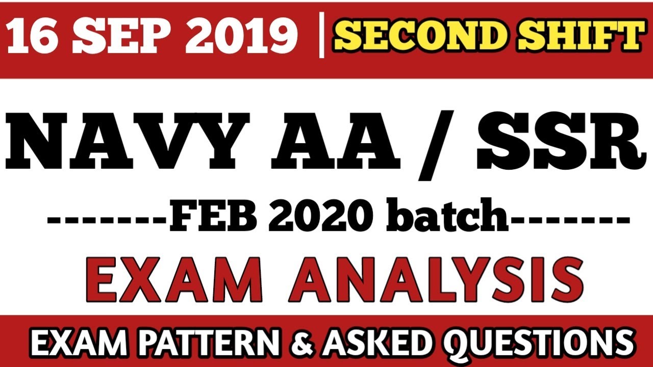 Navy AA/SSR....16 september 2019 (Second shift review)