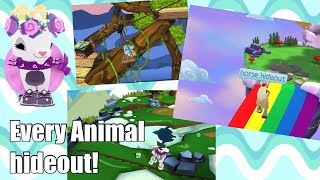 Going to every animal hideout in Animal jam- Pink Clouds AJ