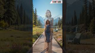 "Elegance in Nature: A Journey Through Serenity" #fashionrunway