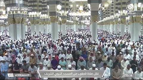 صلاة المغرب للشيخ د. #عبدالمحسن_القاسم 29 محرم 1446هـ من سورة سبأ 22-28 #المسجد_النبوي