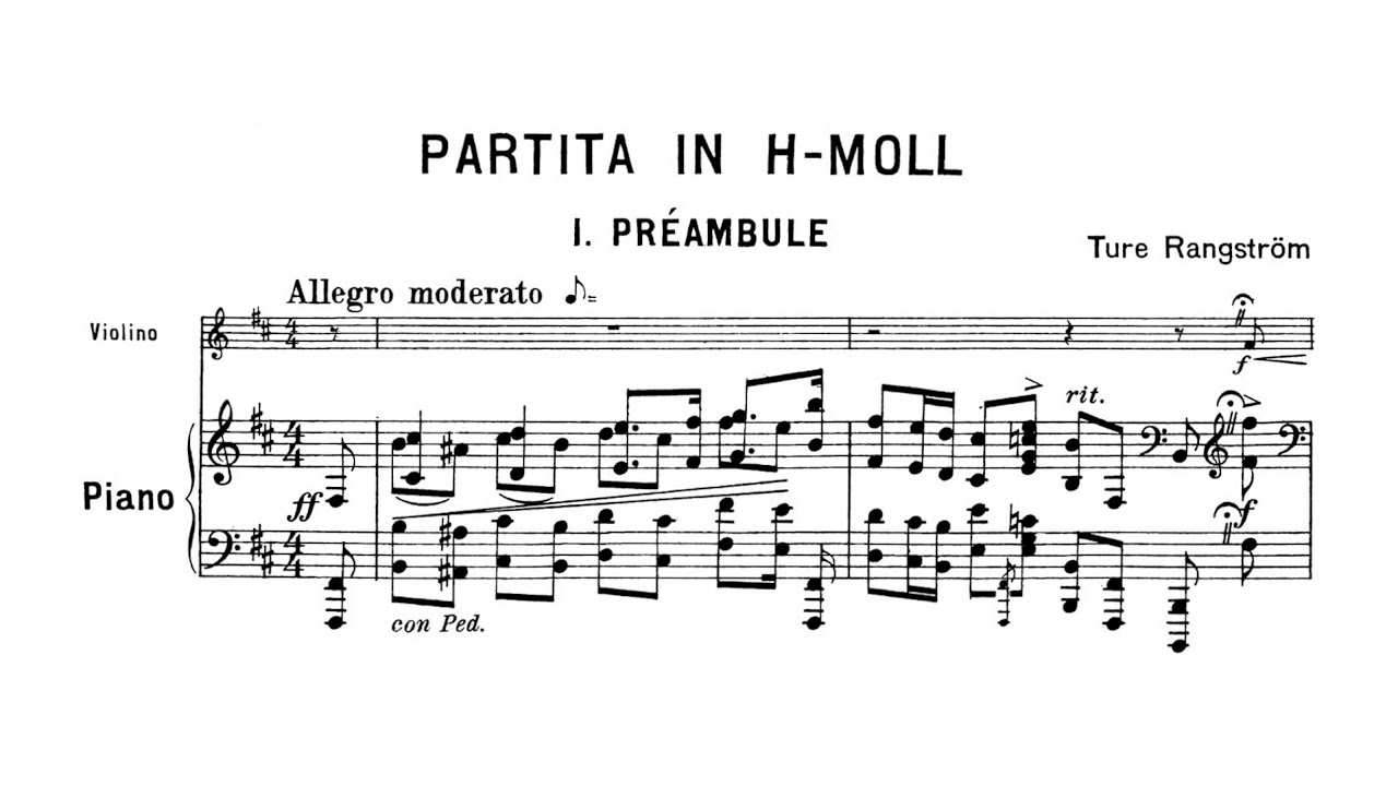 Ture Rangström – Partita for Violin and Orchestra