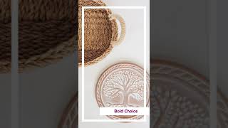 Bread Warmer & Basket - Tree of Life Round