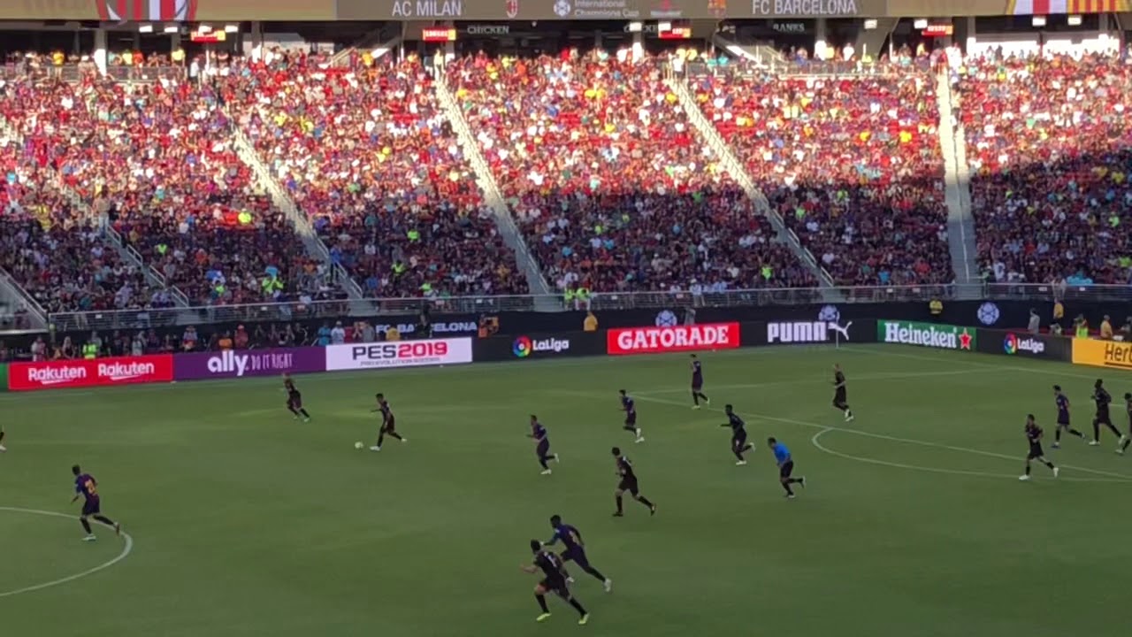 André Silva winning goal for A.C. Milan vs. Barcelona in International Champions Cup in Santa Clara