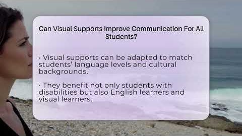 Can Visual Supports Improve Communication For All Students? - Special Education Learning