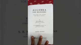 Algebra for beginner's Hall&amp;KNIGHT #maths #youtubeshorts #education #Algebra #algebratricks