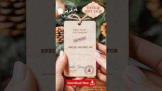 Vintage Style Christmas Gift Tags | Printable Retro Gift Tags