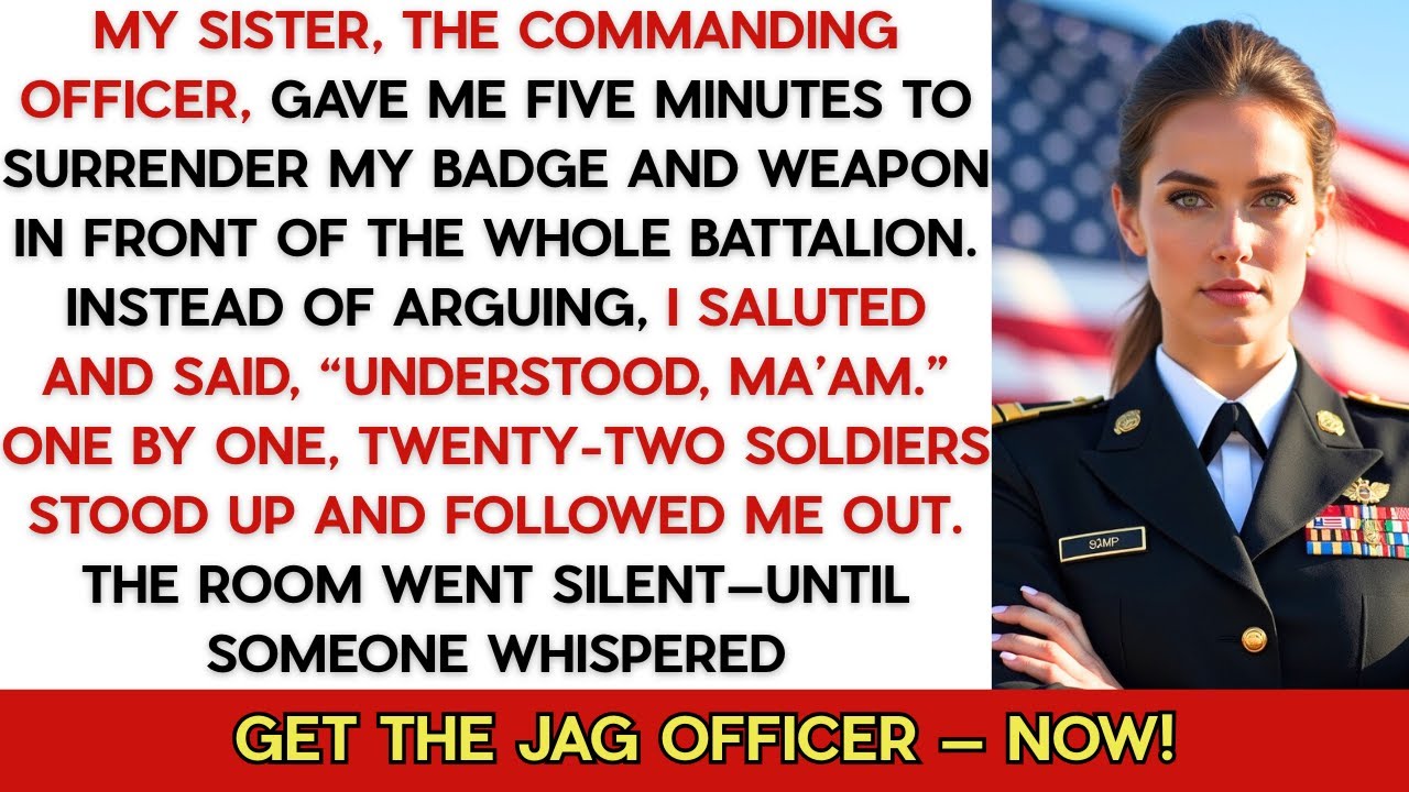 My Sister, The Commanding Officer, Stripped Me Of My Rank During A Briefing—22 Soldiers Walked Out..