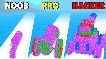 NOOB vs PRO vs HACKER in Magnet Balls Run