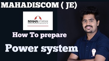 Mahadiscom Recruitment 2019 ( JE)- How To prepare Power System