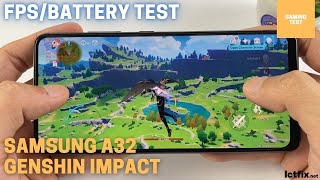 Samsung Galaxy A32 Genshin Impact Gaming test | Helio G80, 90Hz Display screenshot 5