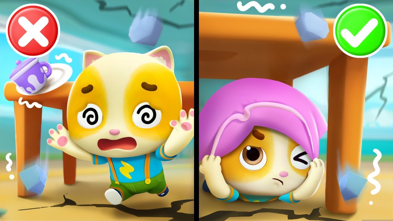 Oh No, A Big Earthquake Is Coming! | Safety Tips for Kids | Nursery ...