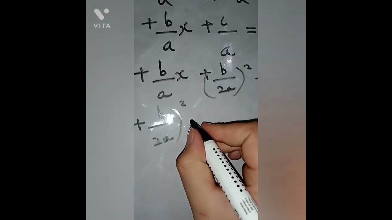 Deriving Quadratic Formula x b b2 4ac 2a quadraticformula Deriving Quadratic Formula x b b2 4ac 2a quadraticformula
