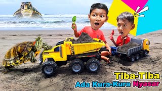 Main Truk Pasir Di Pantai🌈 Praya Balapan Truk Dilintasan Sampai Dapat Kura Kura