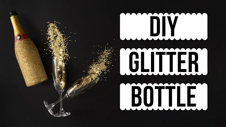 DIY GLITTER BOTTLE - Perfect Bridesmaids Gift